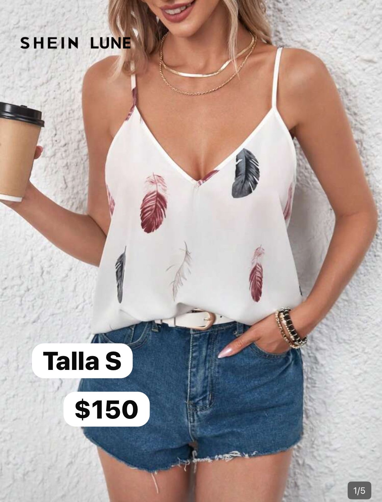 Blusa blanca de tirantes 