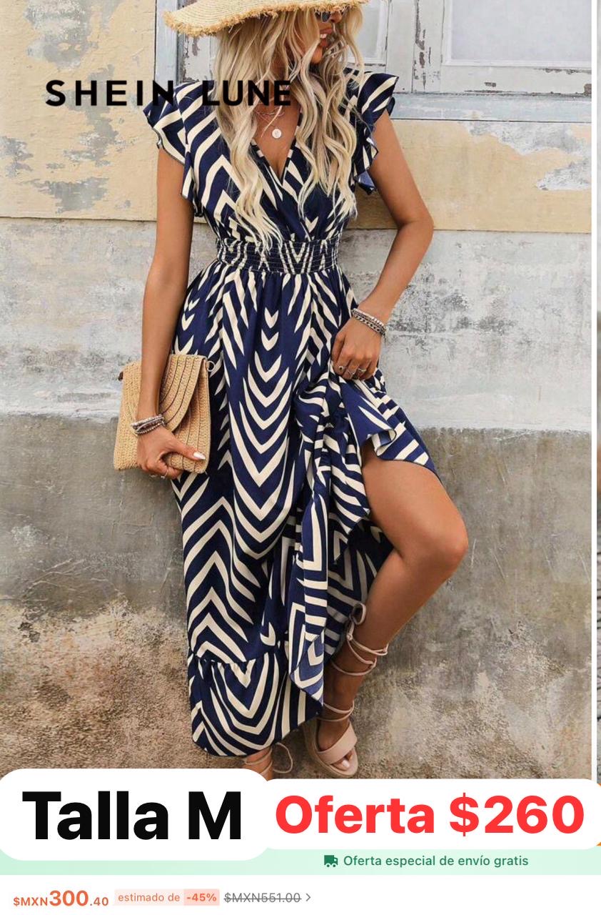 Vestido estampado geométrico 