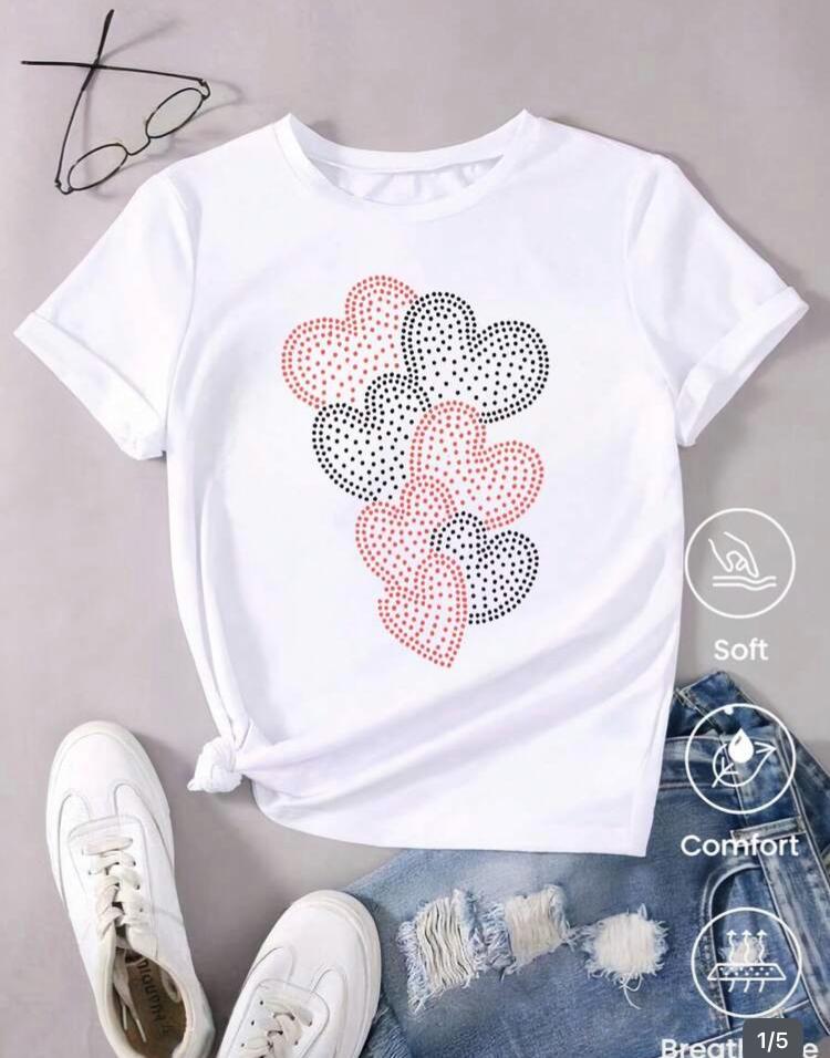 Blusa con corazones 