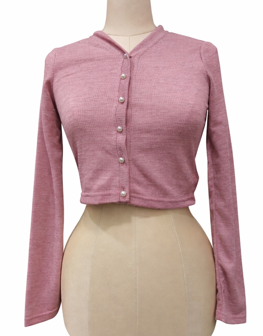 Suéter elegante rosa 