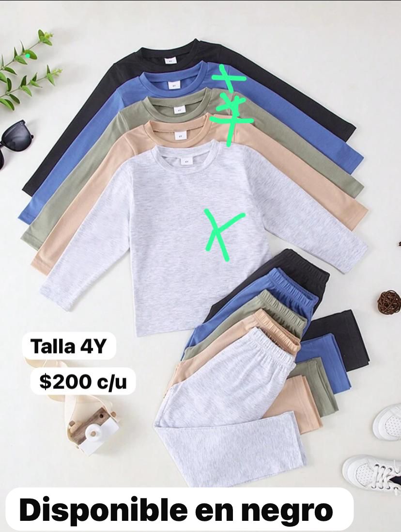 Conjunto de manga larga y pans