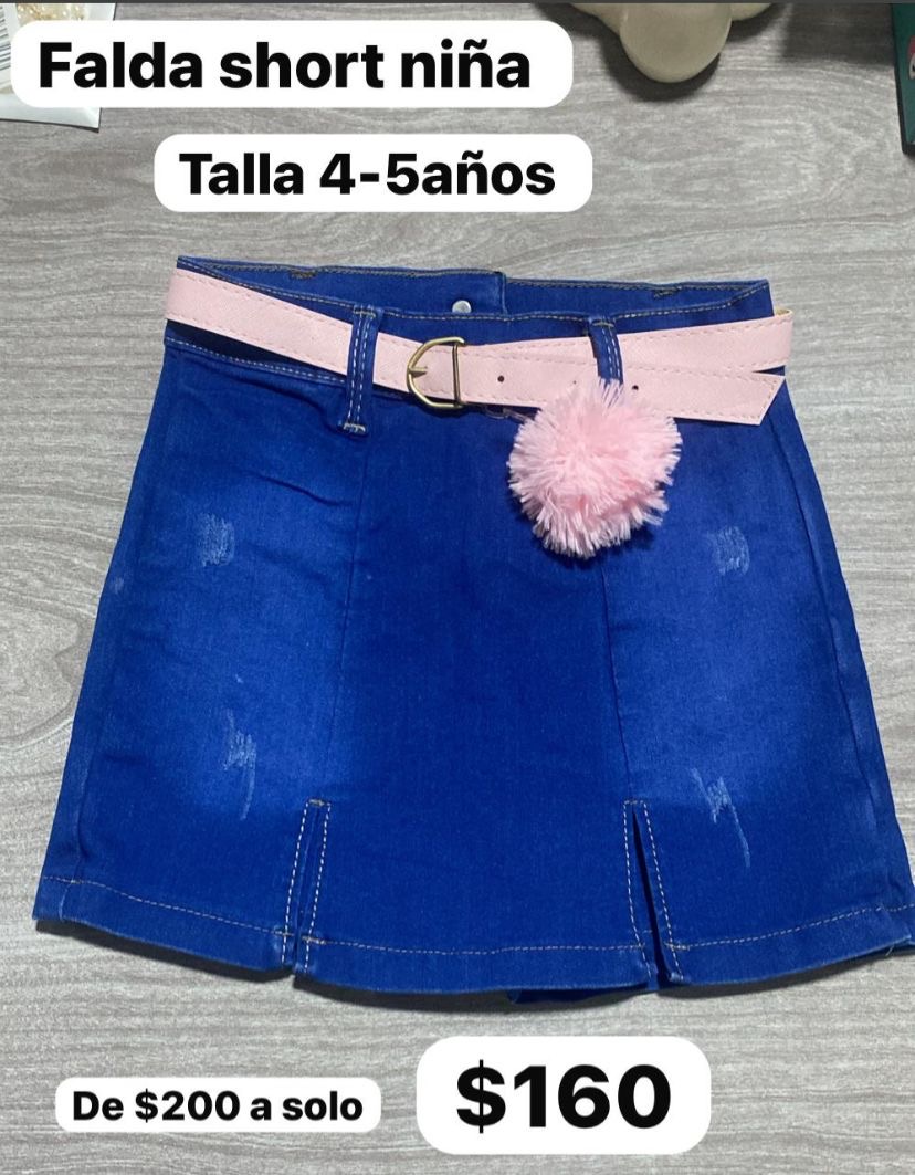 Falda de mezclilla 