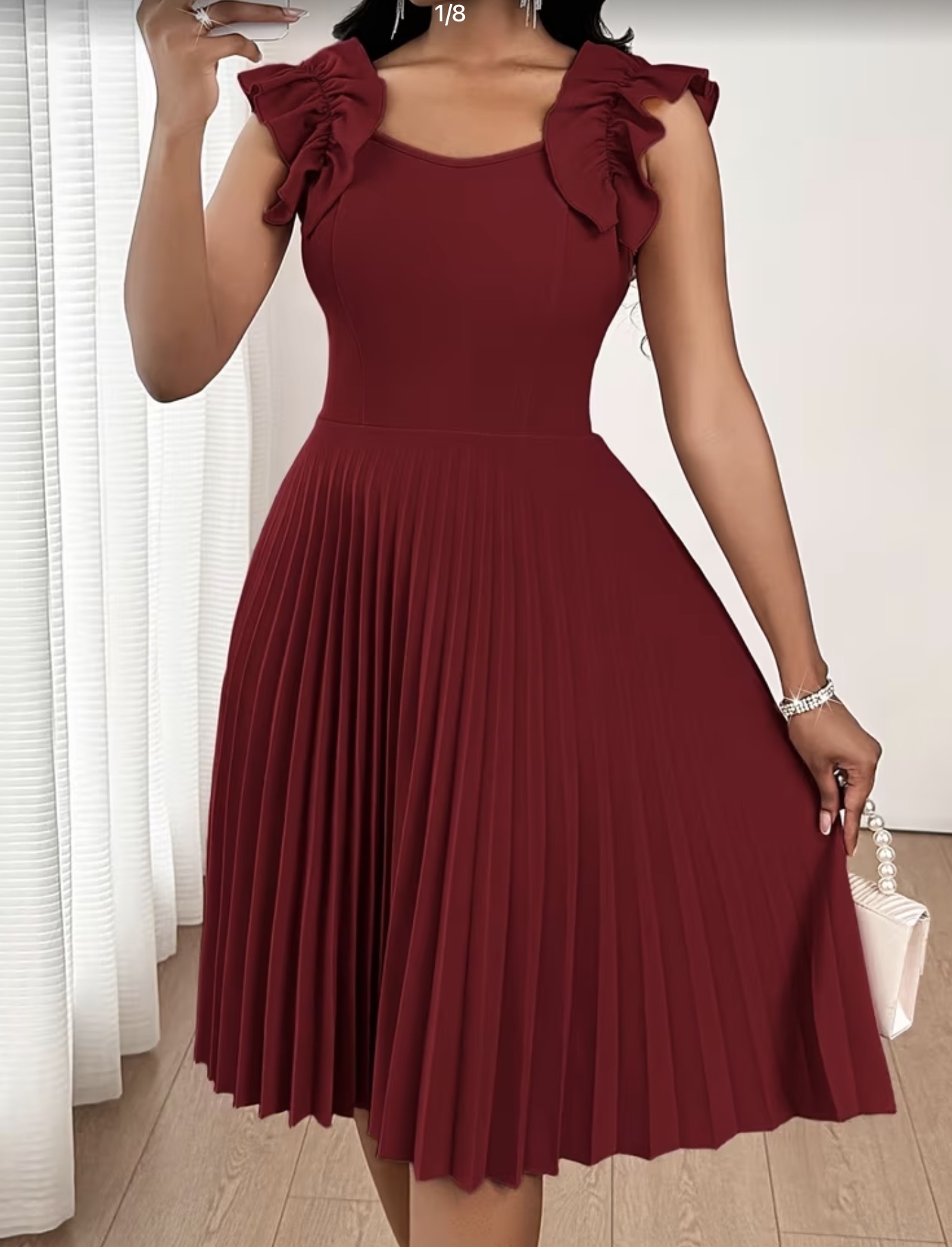 Vestido burdeos 