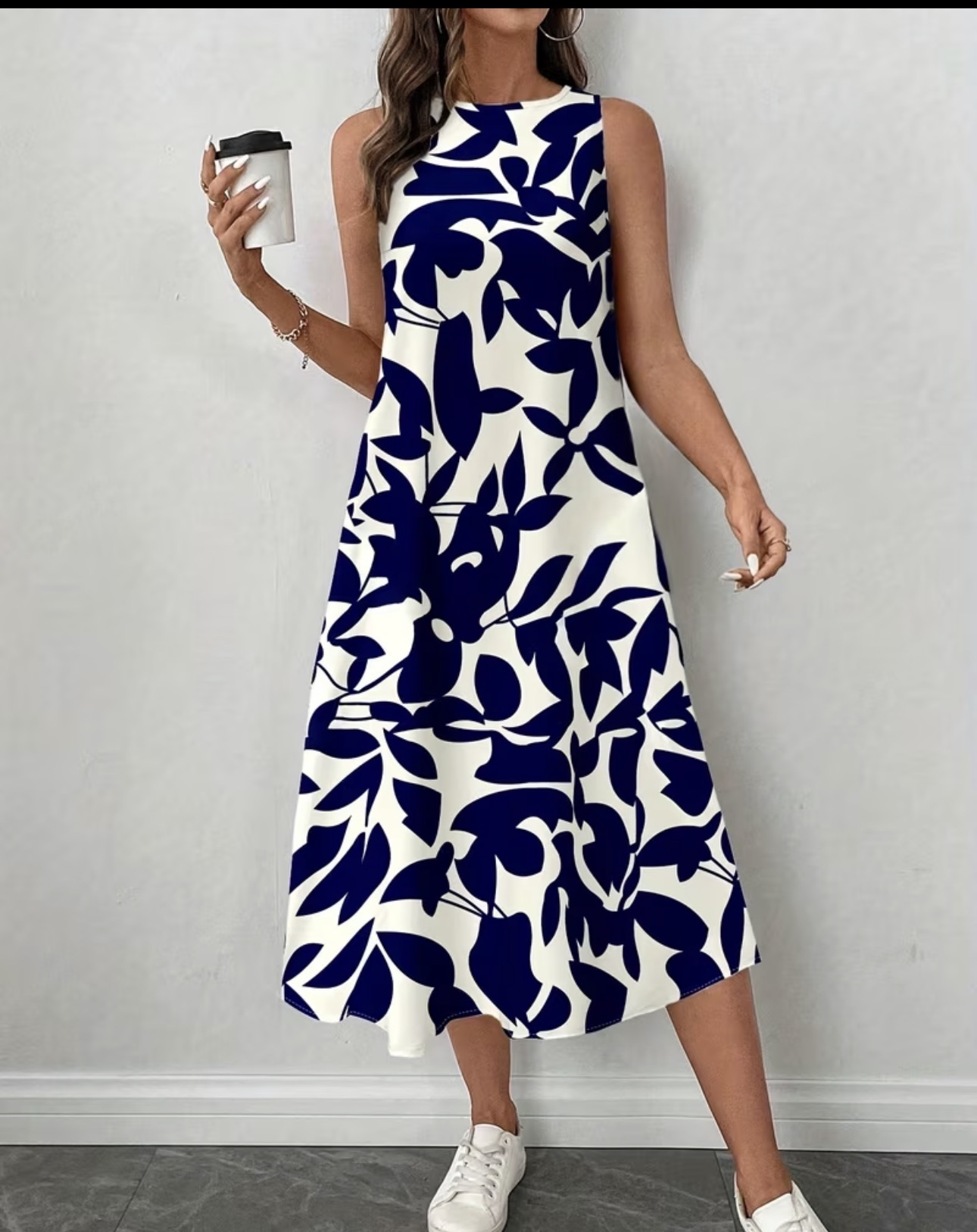 Vestido estampado casual