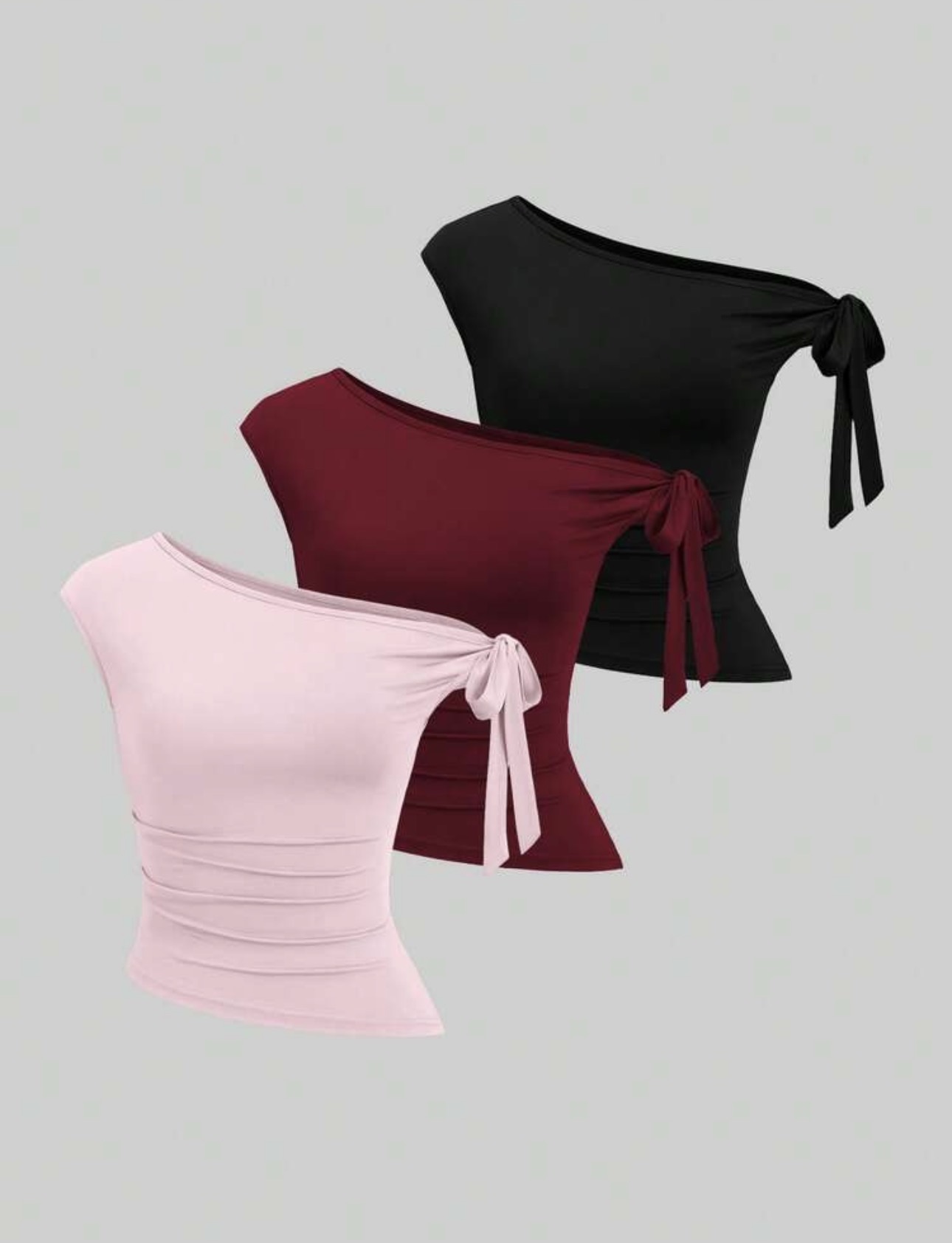 Blusas con semi mangas 3 colores 