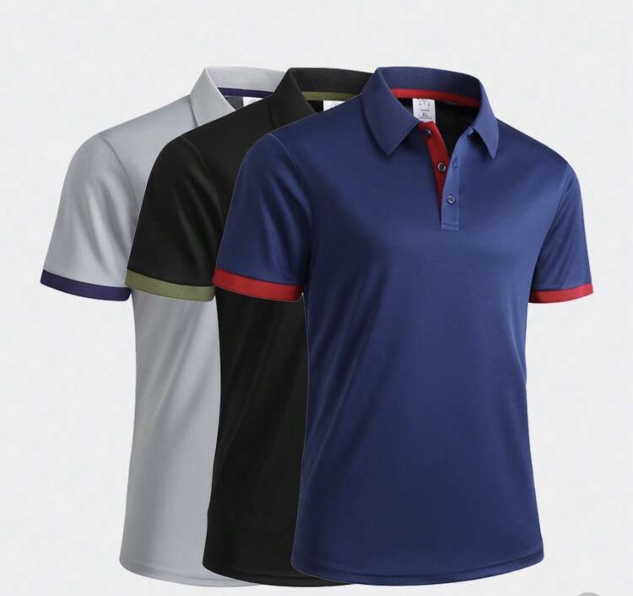 Playera tipo polo 3 colores 
