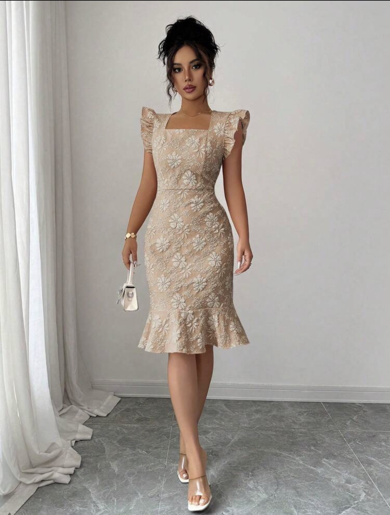 Vestido camel 