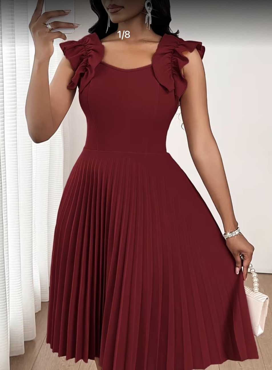 Vestido burdeos 